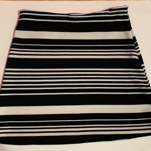 Midi Skirt with Stripes